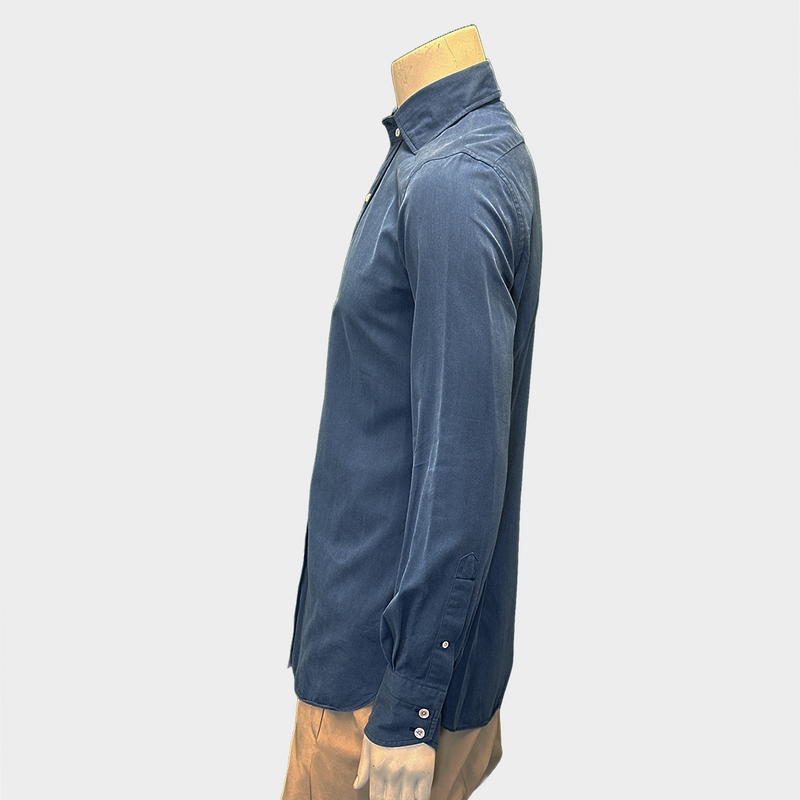 Tom Ford men's blue cotton shirt