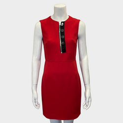 Miu Miu women's red cotton sleeveless mini dress