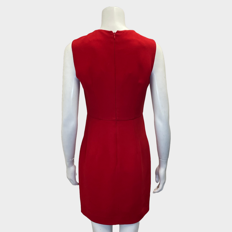 Miu Miu women's red cotton sleeveless mini dress