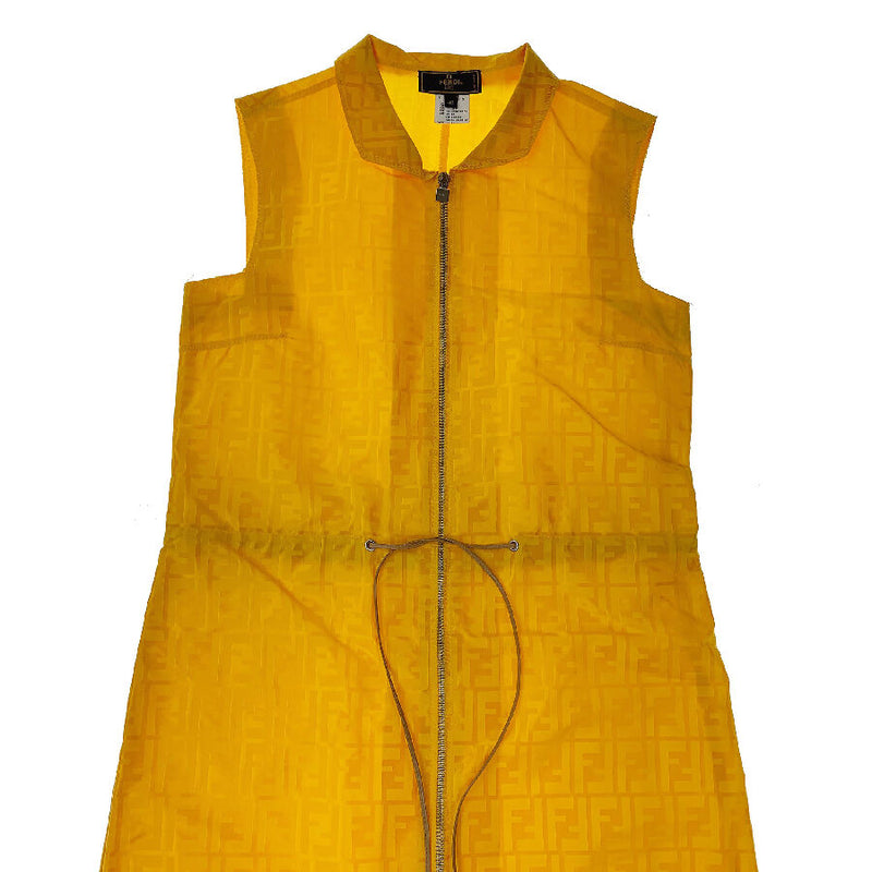 Fendi Yellow Zucca Monogram Dress