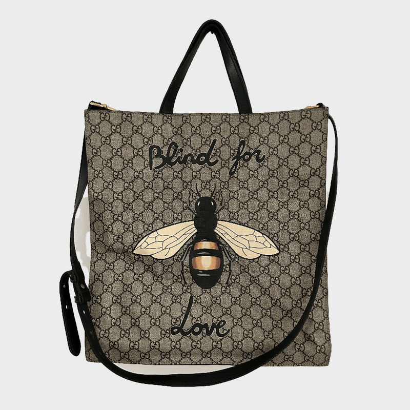 Gucci brown monogram 'Blind for Love' tote bag