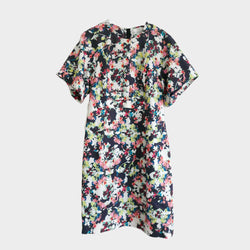 Erdem women's multicoloured floral print silk cliona dress