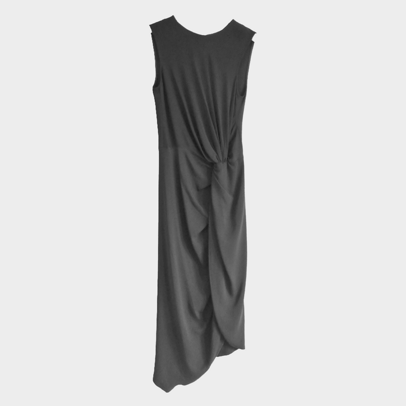 Dolce & Gabbana women's black Sleeveless Draped Front Dress