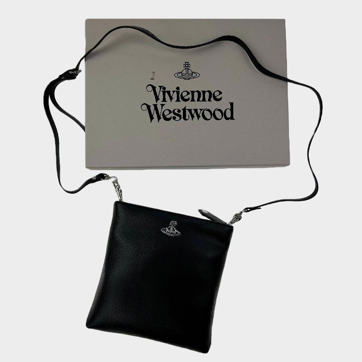 Vivienne Westwood women's black faux leather Squire New Square