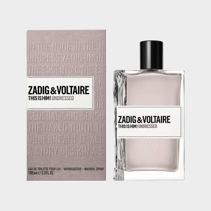 Zadig&Voltaire men's undressed set of fragrance and candle