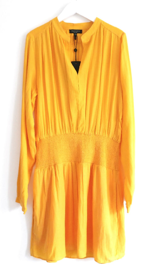 Rag & Bone women's yellow Calista mini dress