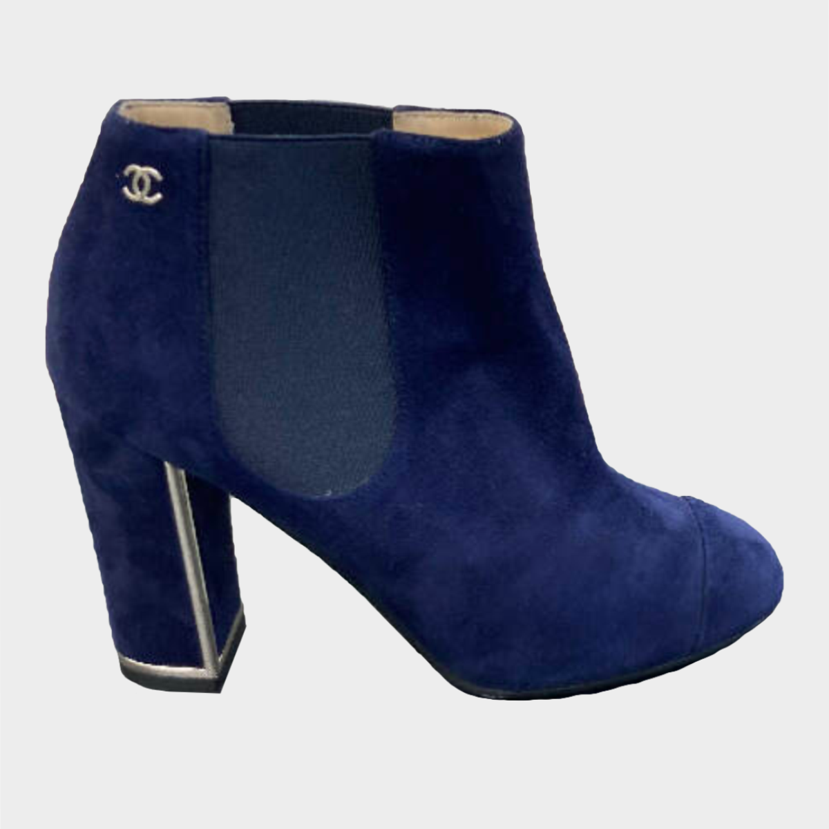 Chanel suede ankle boots hotsell