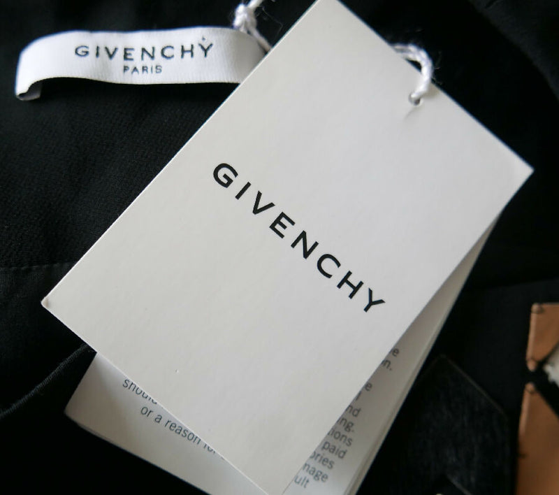 Givenchy women's black leather embellished dress