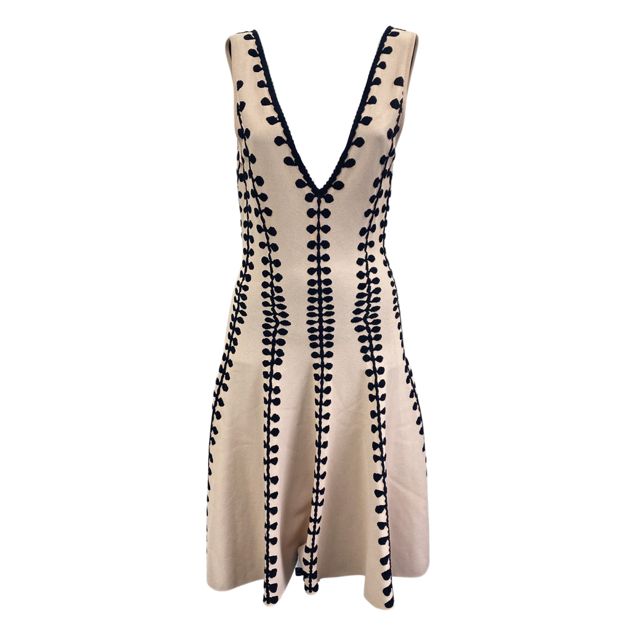 ALEXANDER MCQUEEN nude embroidered sleeveless dress – Loop Generation