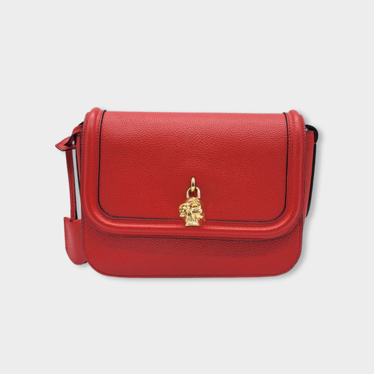 Red The Peak small leather shoulder bag  Alexander McQueen   MATCHESFASHION AU