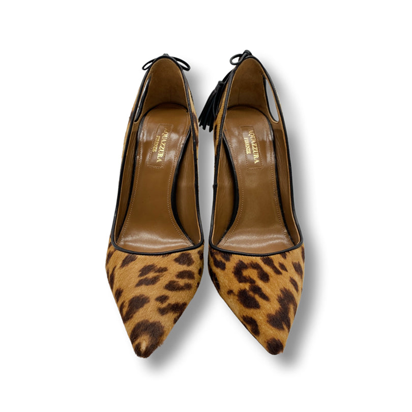 Aquazzura hot sale animal print