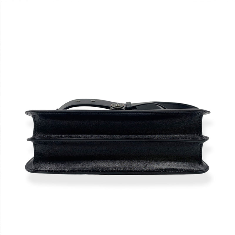 BULGARI black serpenti leather handbag