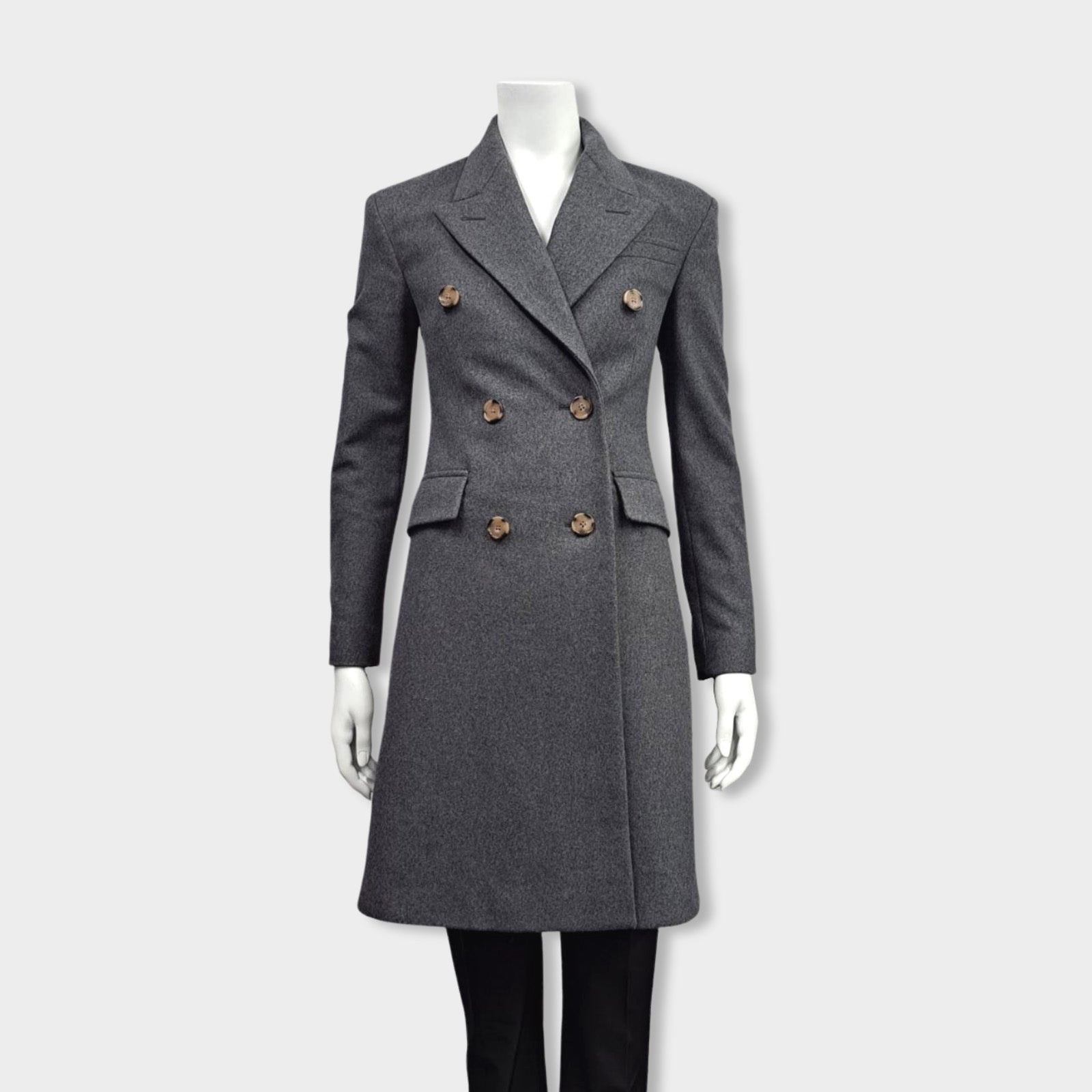 Burberry gray store wool coat