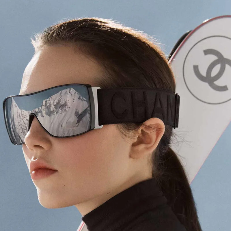 CHANEL black ski goggles Loop Generation