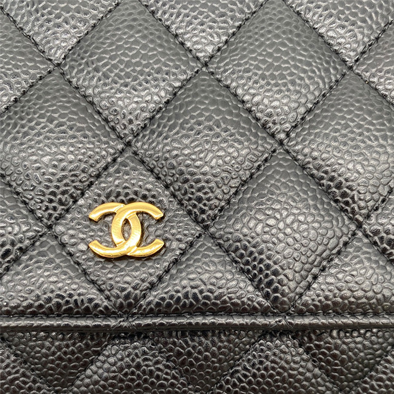 ViaAnabel - This chic and durable Chanel Black Caviar Leather