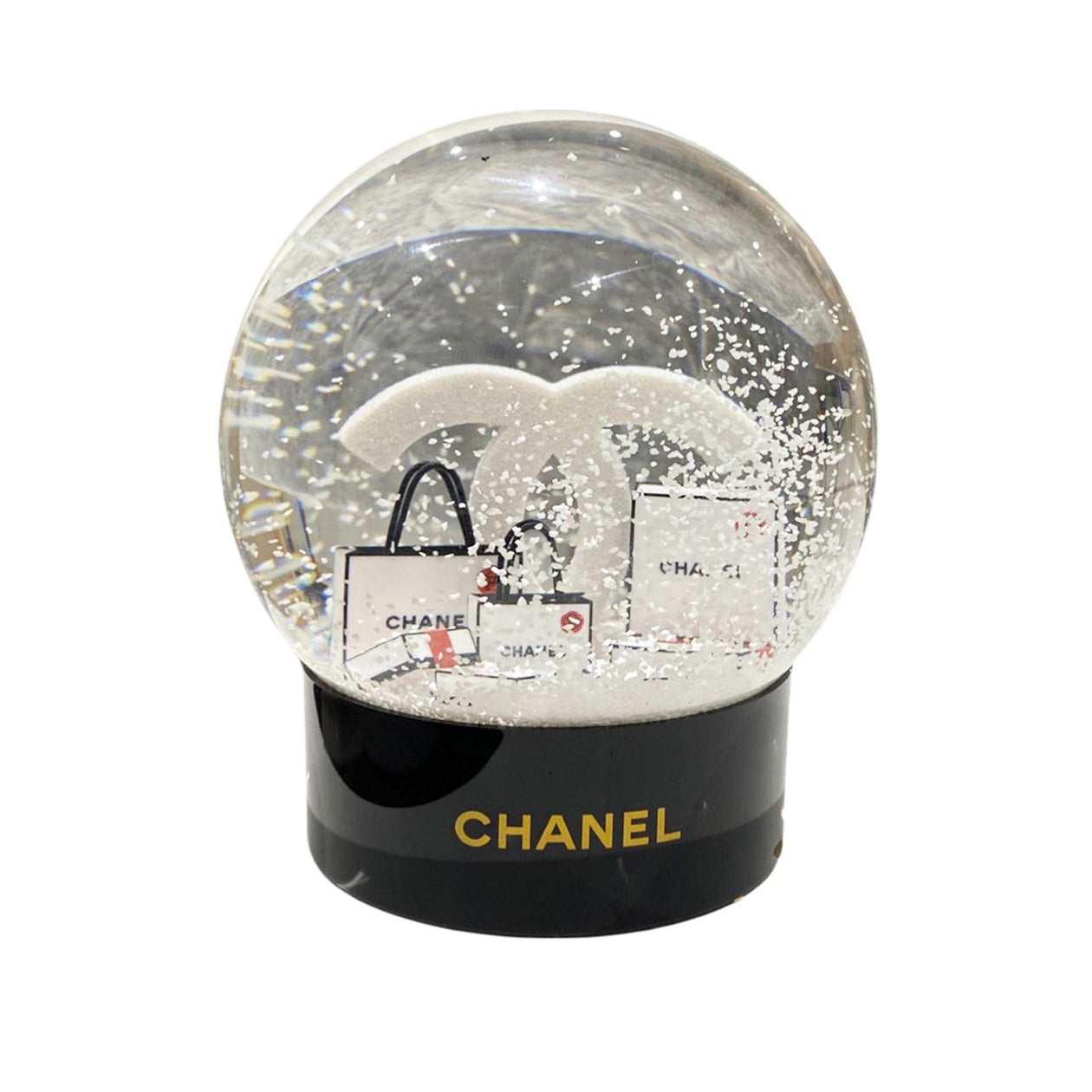 CHANEL Holiday Christmas Tree Snow Globe Ornament +Box ~FAST