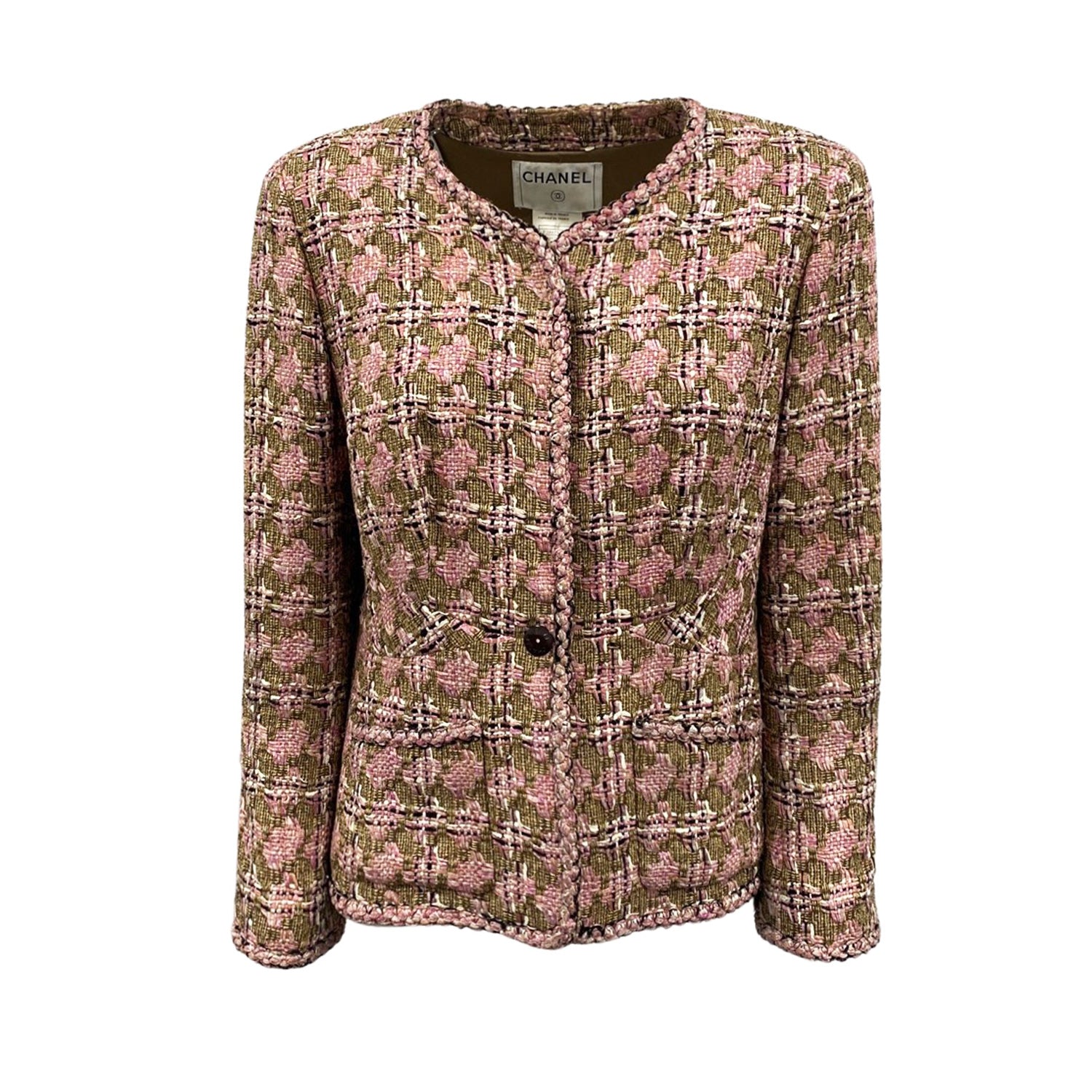 Tweed jacket Chanel Pink size 40 FR in Tweed  30642431