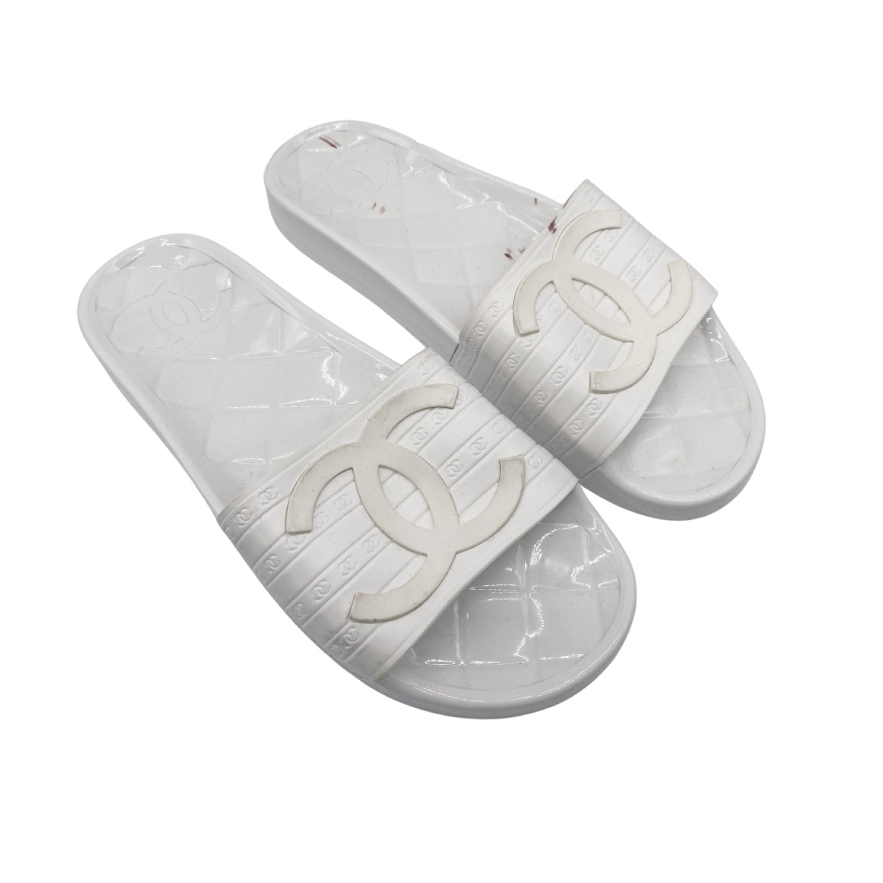 Chanel discount slide sandals