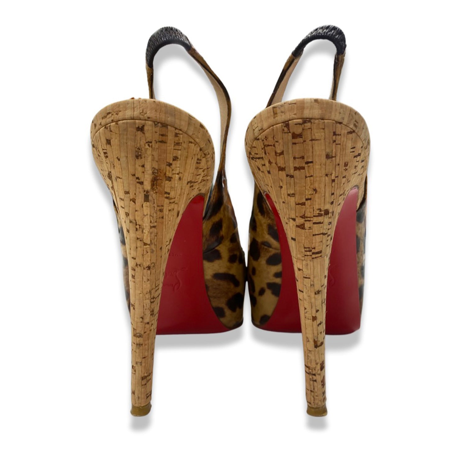 Christian louboutin animal print on sale heels