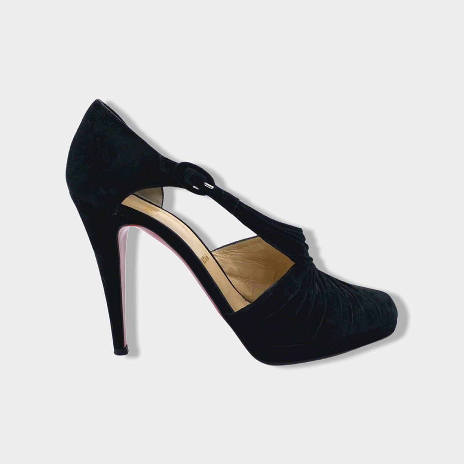 Black Suede Ankle Strap Heels – Bottoms Up Boutique
