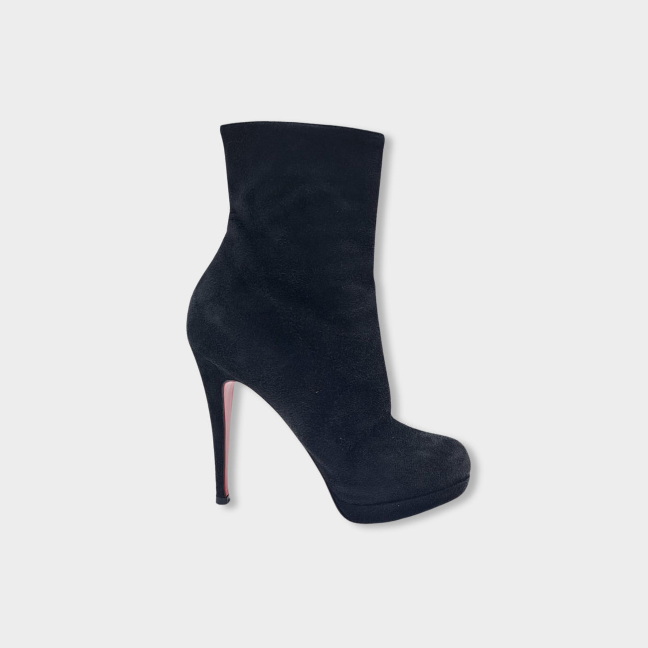 Christian louboutin black on sale suede