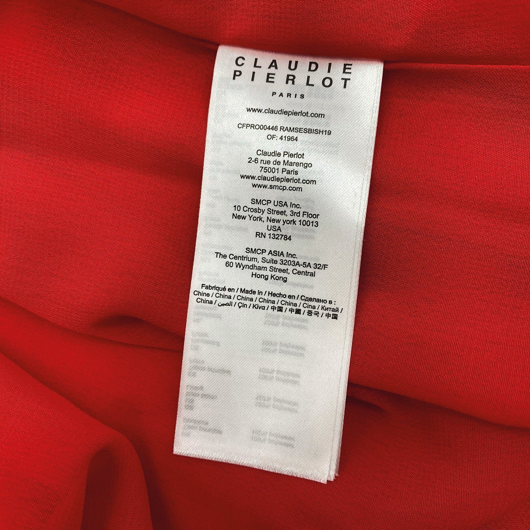 CLAUDIE PIERLOT red blouse Loop Generation