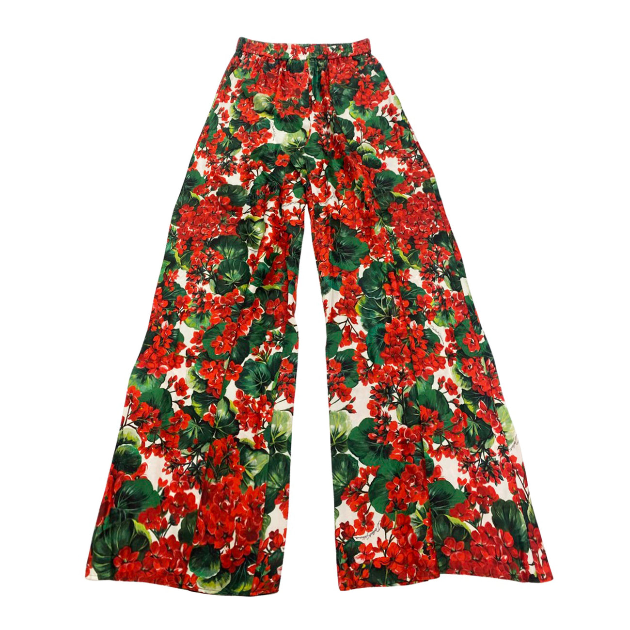 Lollys Laundry Vicky Floral Wide Leg Trousers, Red at John Lewis & Partners