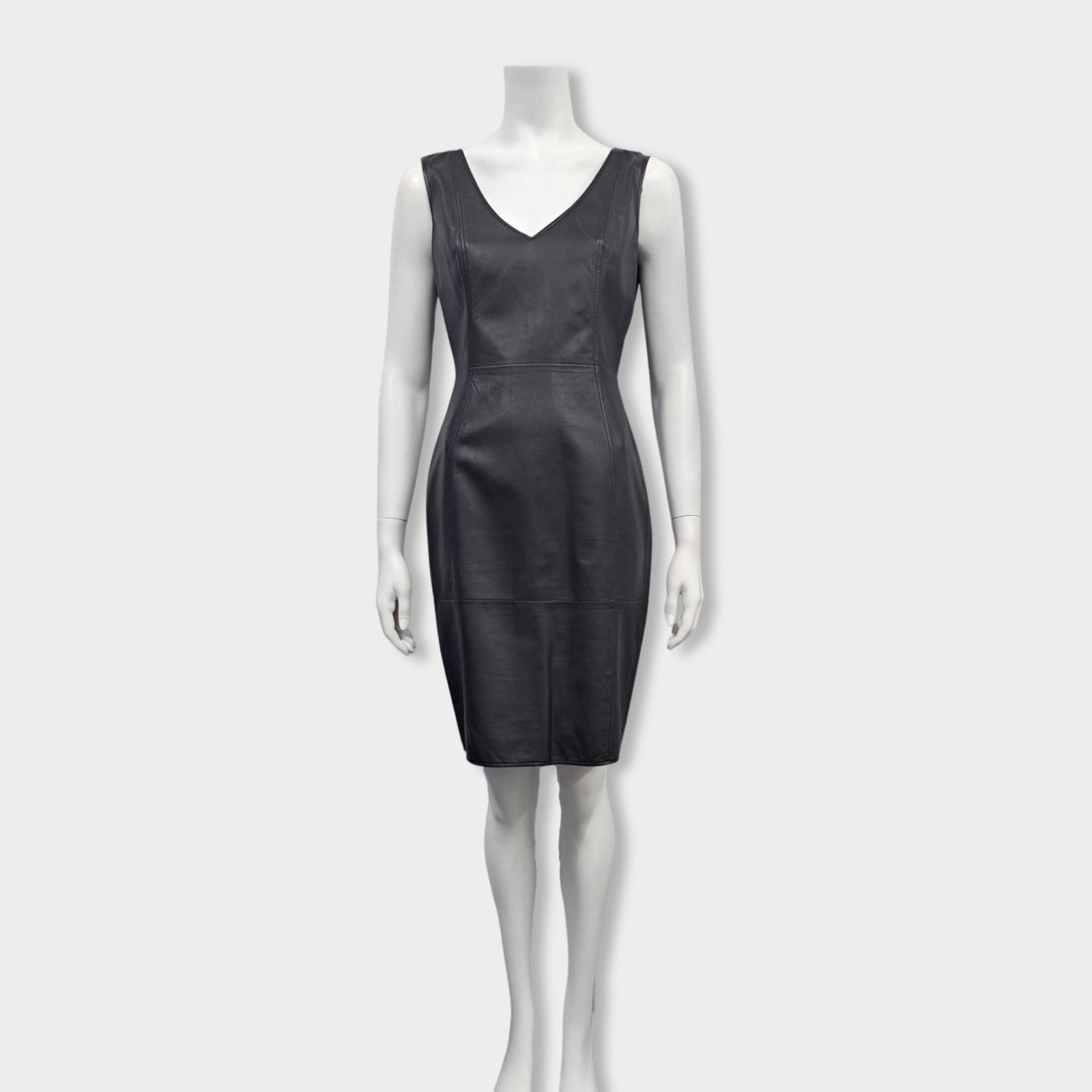 Armani leather outlet dress