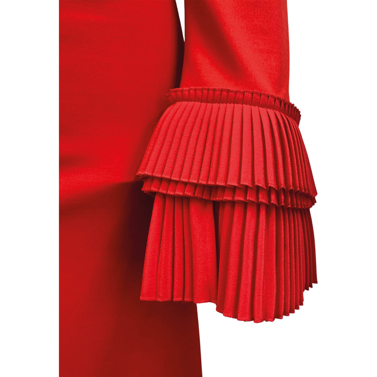 GUCCI red ruffled evening maxi belted dress – Loop Generation