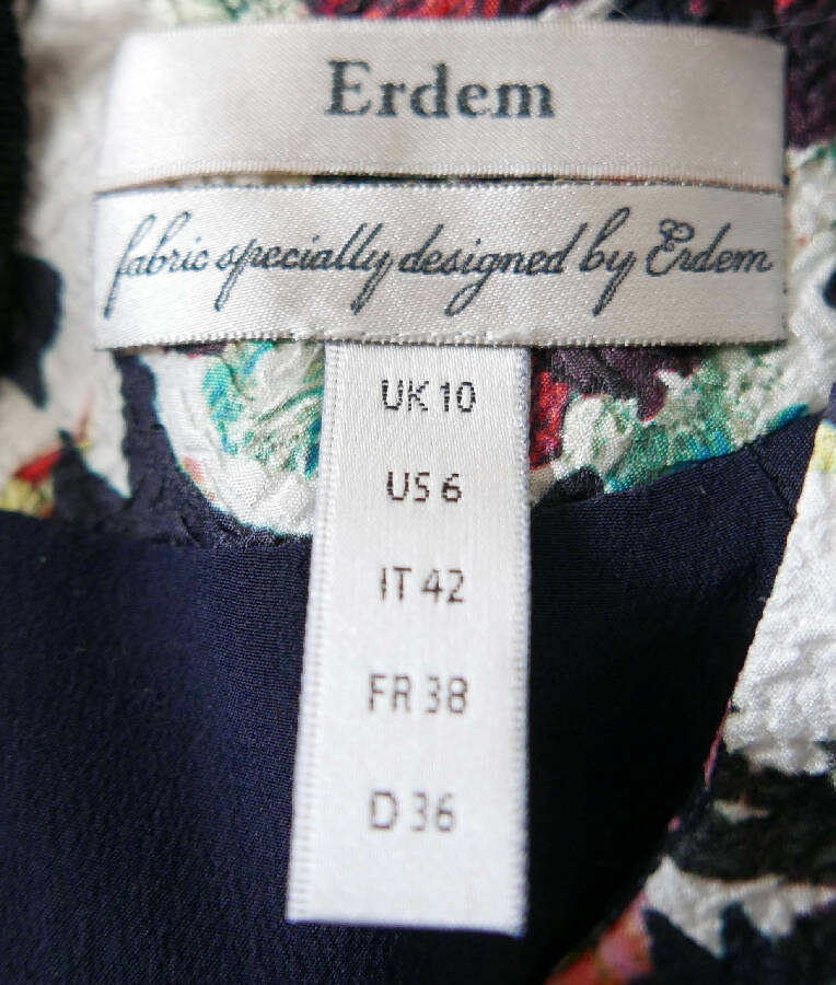 Erdem women's multicoloured floral print silk cliona dress