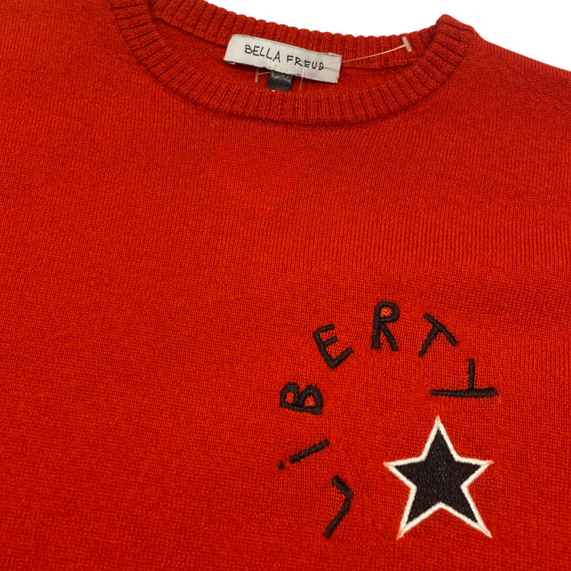 BELLA FREUD red star logo woolen jumper