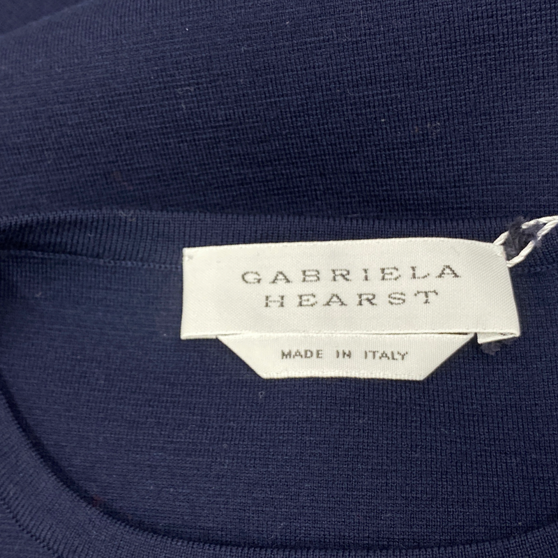 GABRIELA HEARST navy woolen knit top