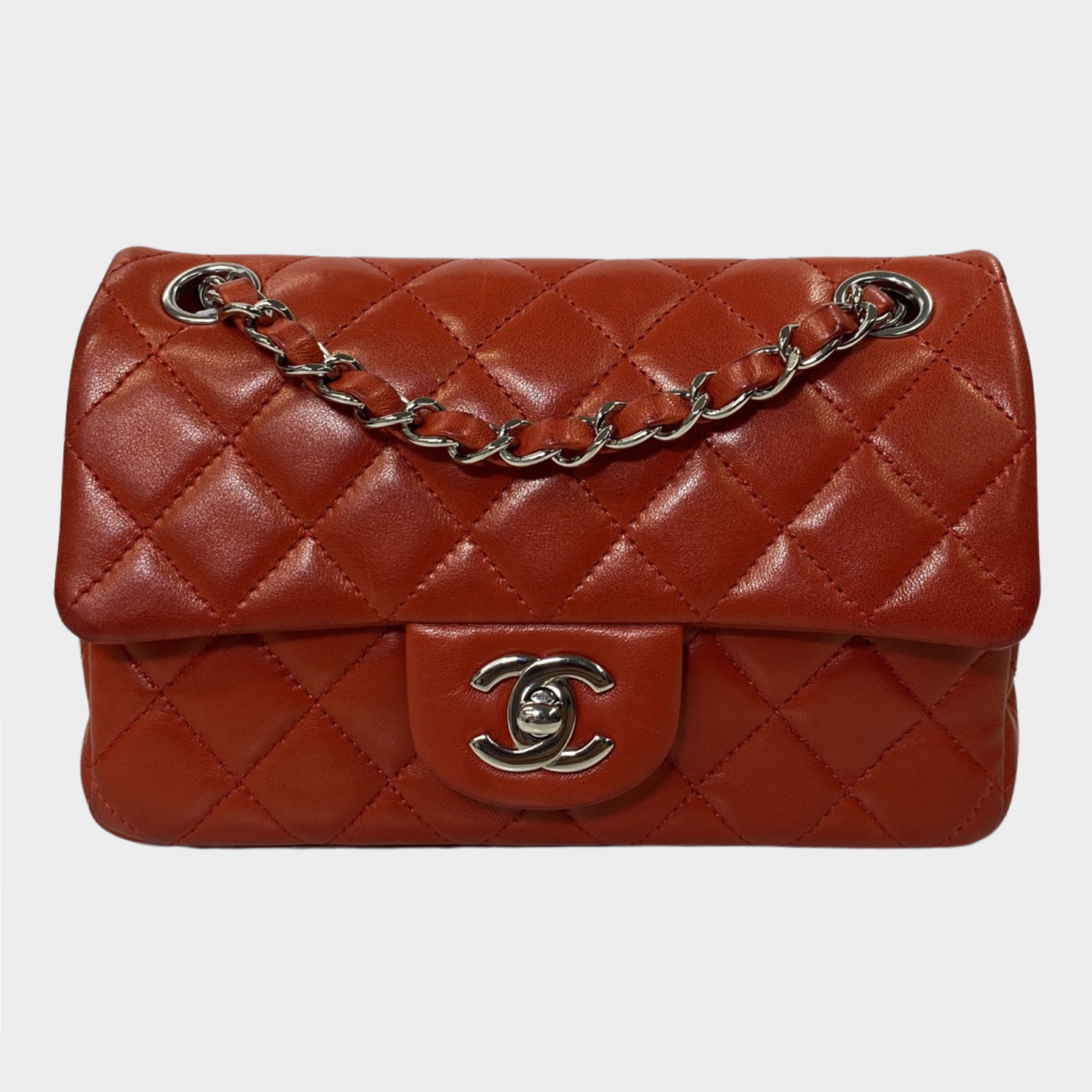 Chanel Red CC Classic New Mini Flap Bag – THE CLOSET