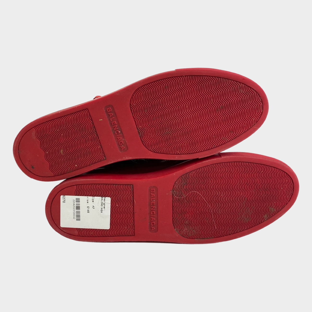 Balenciaga red deals slip on