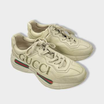 Gucci cheap logo trainers