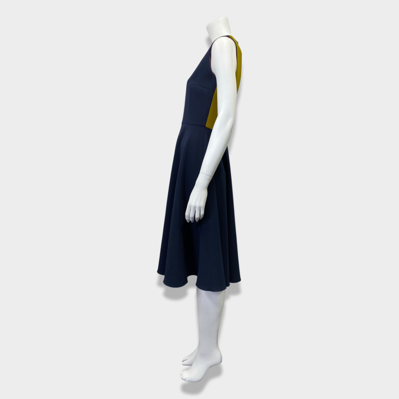 second-hand ROKSANDA navy and olive dress