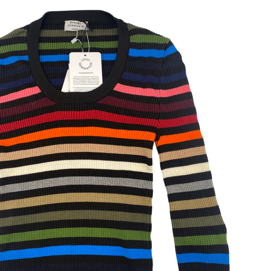 SONIA RYKIEL multicolour striped jersey jumper – Loop Generation
