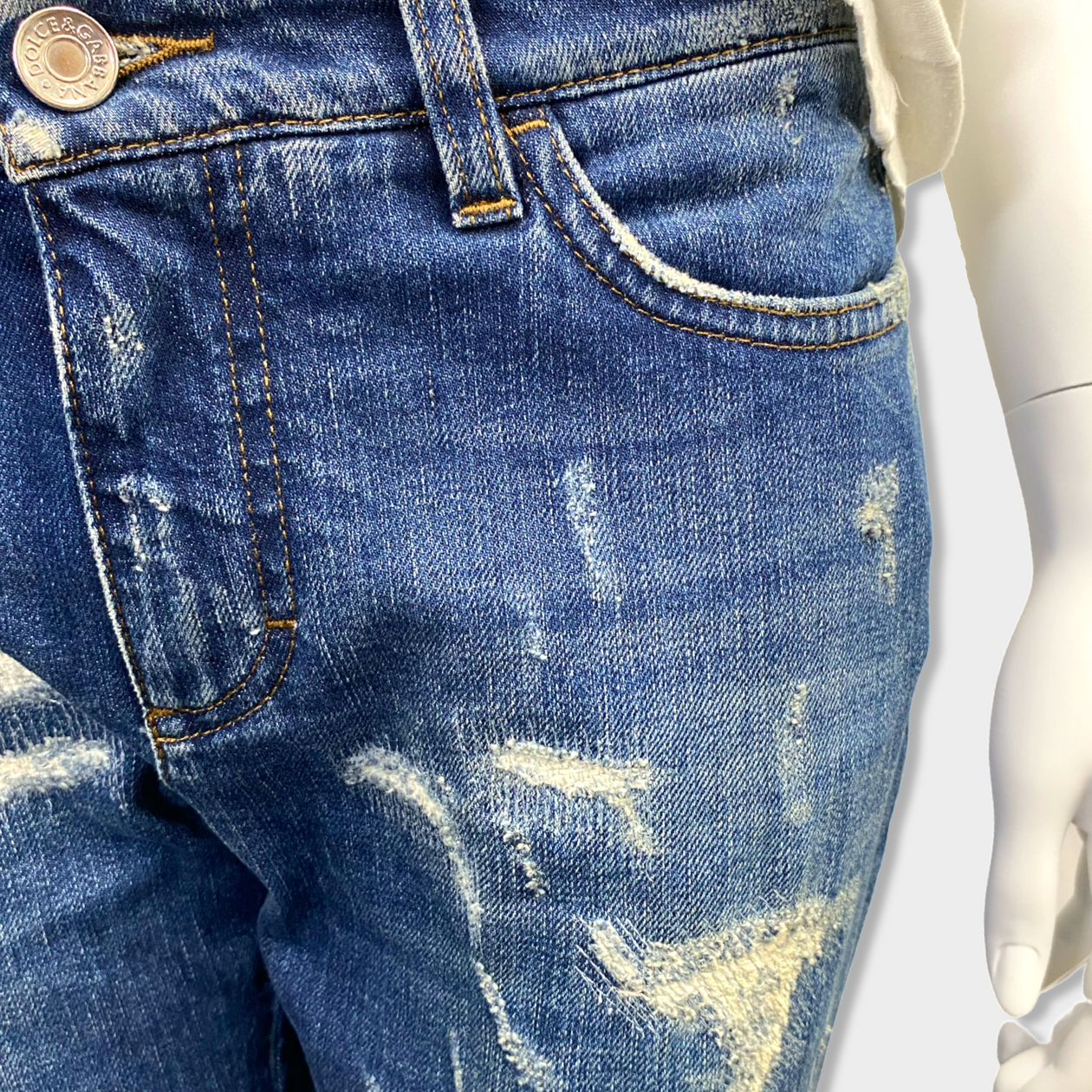 Pre 2024 distressed jeans