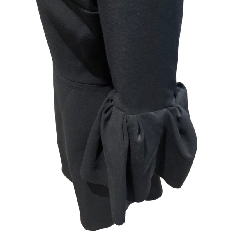 ROKSANDA  black dress with ruffled sleeves