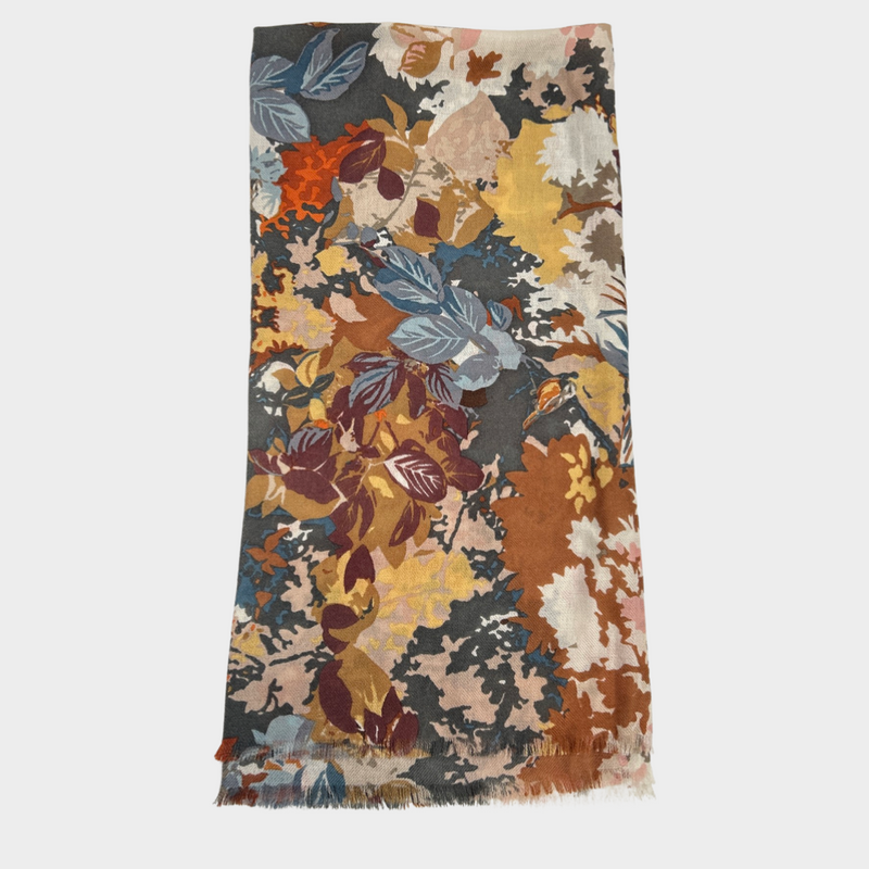 LORO PIANA multicolour cashmere and silk scarf