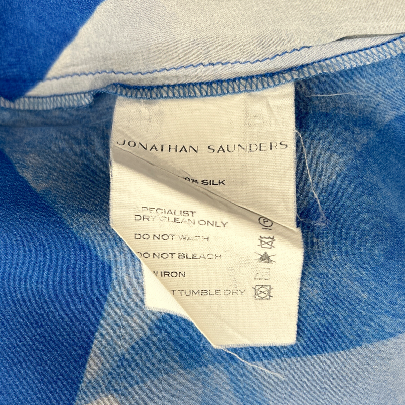 Jonathan Saunders women's blue silk top