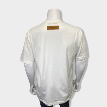 T-shirt Louis Vuitton White size XXL International in Cotton