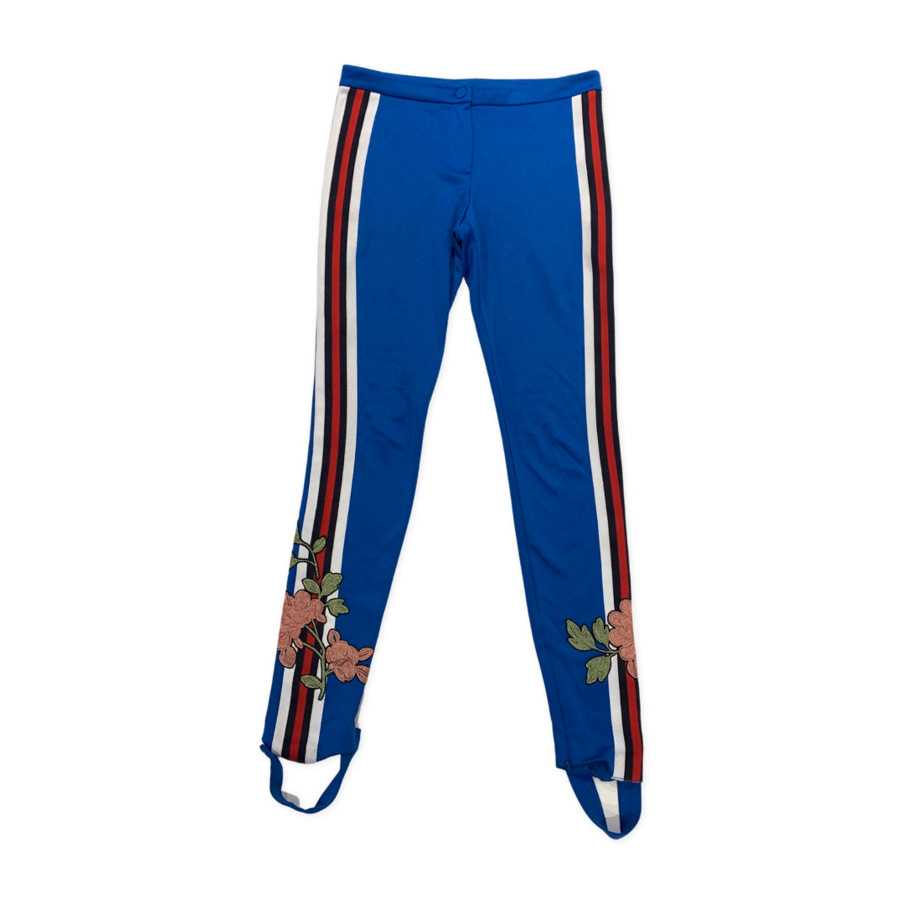 GUCCI stirrup blue embroidered jersey leggings – Loop Generation