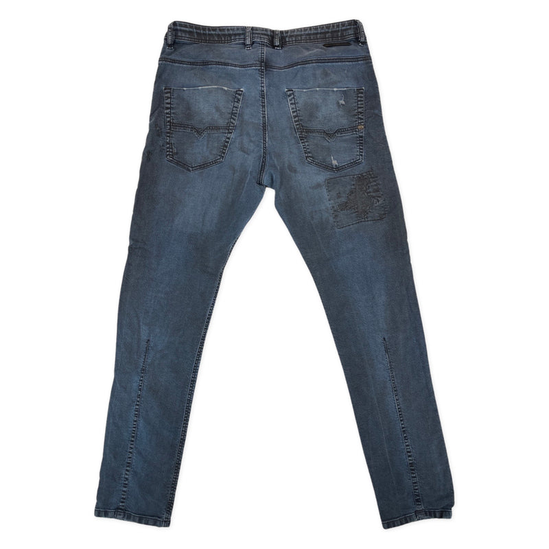 Diesel navy slim-fit distressed jeans