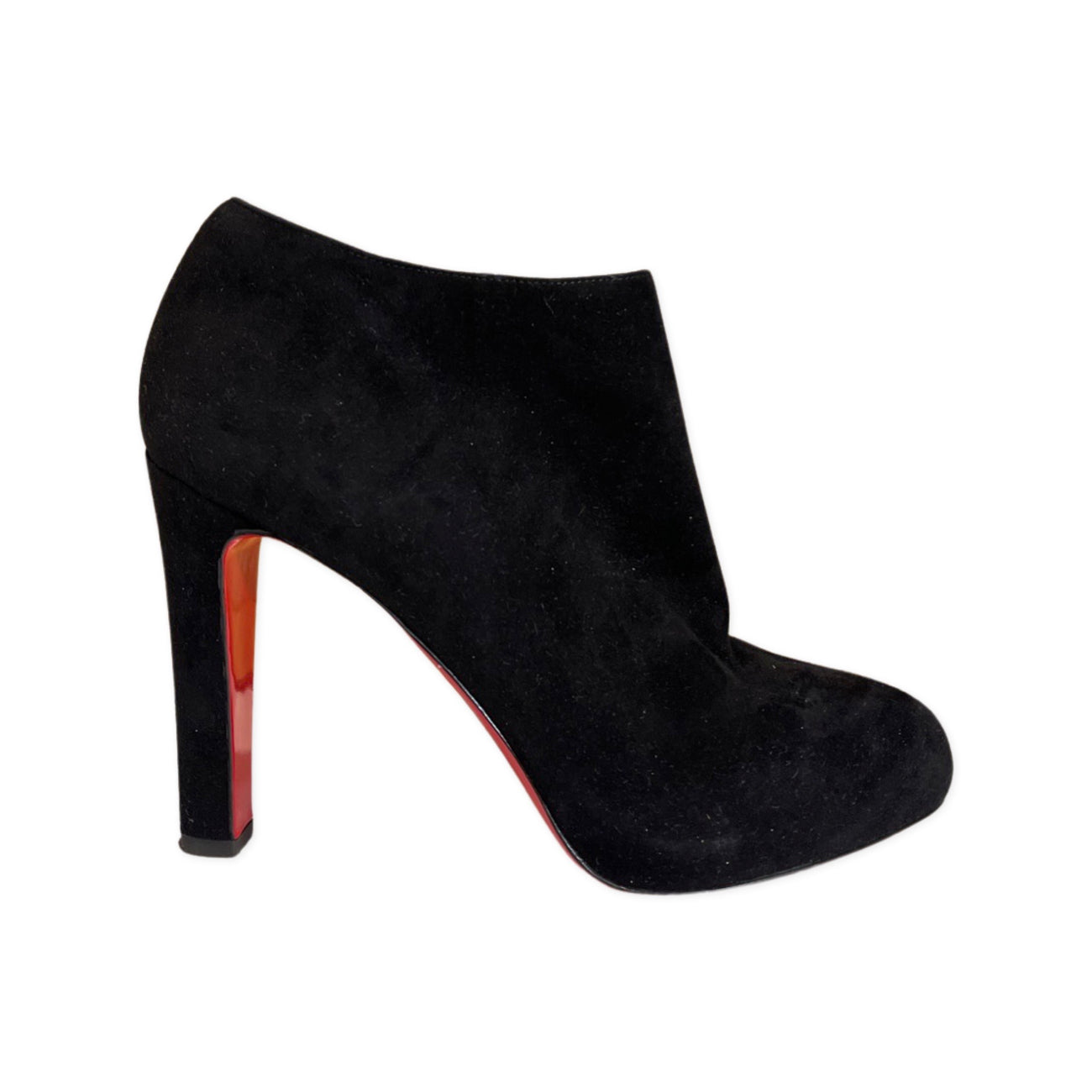 Christian Louboutin Miss Tack Ankle Boots in Black Suede — UFO No More