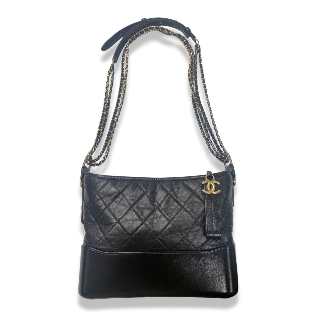 Otra Vez Couture Consignment - The ultimate Cool Girl purse CHANEL, 'Small  Gabrielle Hobo Bag' in black leather