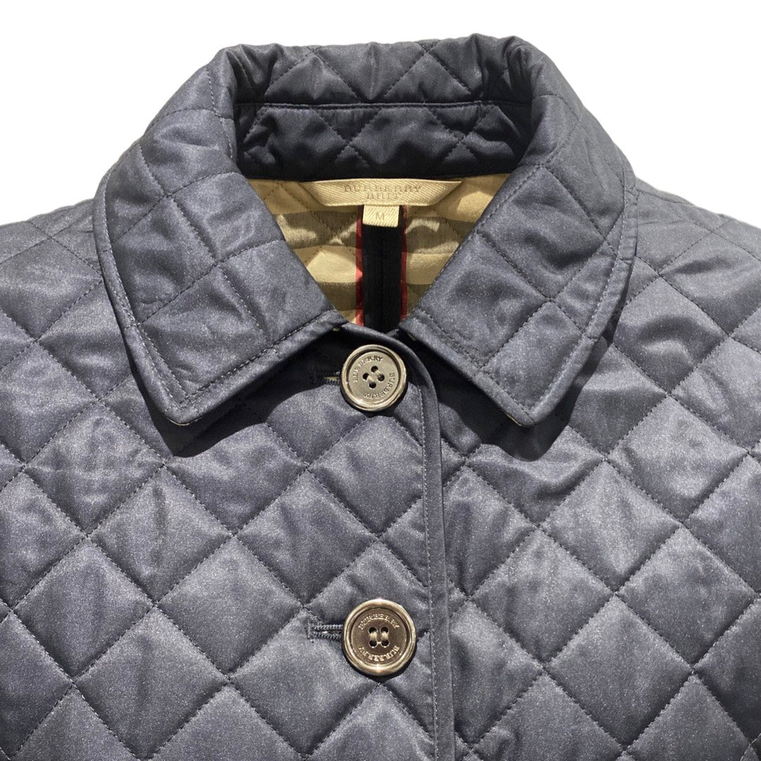 Burberry navy outlet quilted jacket