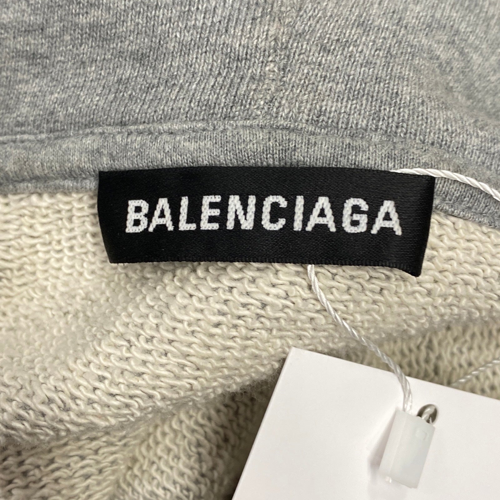 Balenciaga hoodie discount tag