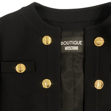 The signature gold buttons instantly elevate and empower an everyday  uniform.The Maurine jacket.