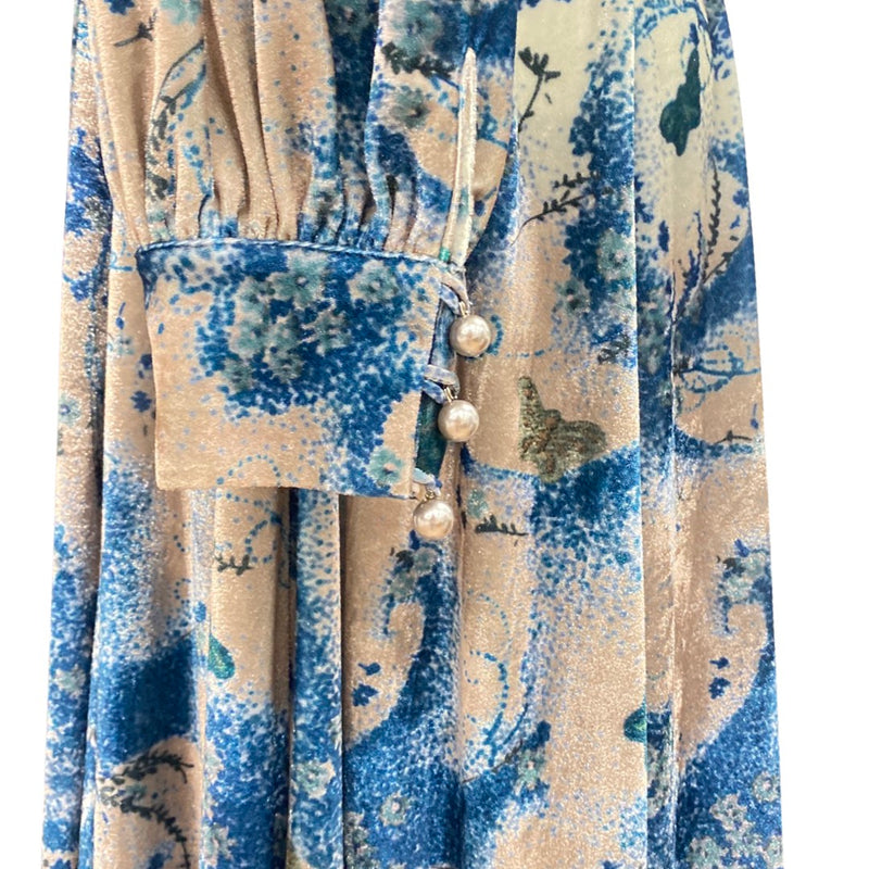 LUISA BECCARIA multicolour butterfly print maxi dress